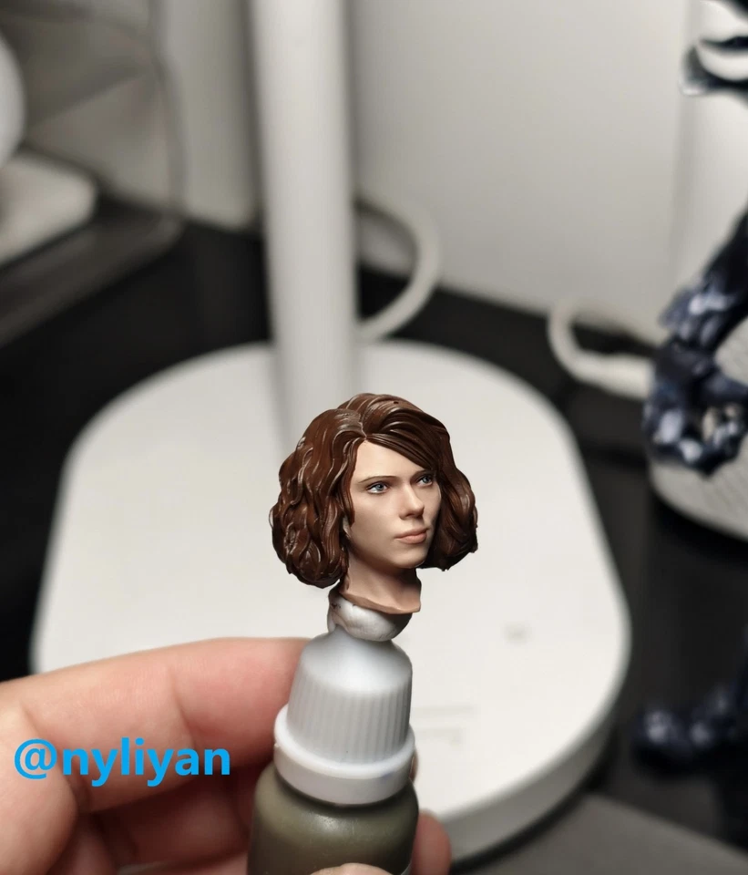 1/12 Black Widow Scarlett Girl Head Sculpt Model For 6''Action Figure Doll - Image 2 of 3