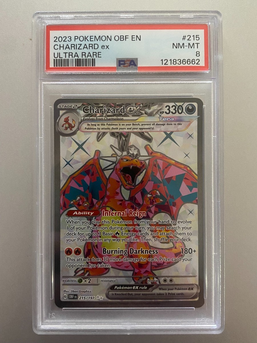 Pokemon Charizard EX 215/197SV03: Obsidian Flames PSA 8 | eBay