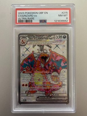 Pokemon Charizard EX 215/197SV03: Obsidian Flames PSA 8 | eBay