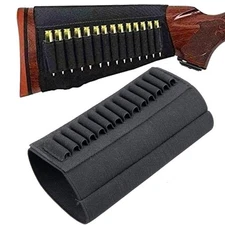 14 Round Rifle Buttstock Shell Holder for .22LR 7.62mm 5.56mm Ammo Bullets Pouch