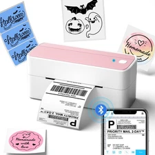 Bluetooth Thermal Label Printer, 241BT 4X6 Wireless Shipping Labels Printer f...