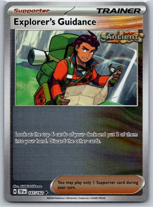 Explorer's Guidance 147/162 Uncommon Temporal Forces Pokemon Reverse Holo NM