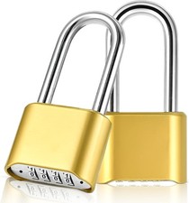 4 Digit Heavy Duty Combination Padlock, Weatherproof Combination Lock for Gym
