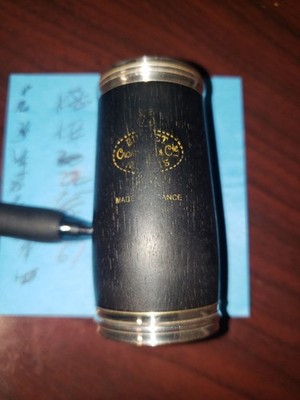 67) Buffet Crampon R13 B660 Clarinet Barrel.  Silver Rings!