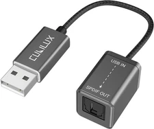 Cubilux USB A to SPDIF Optical Audio Converter Adapter new free shipping