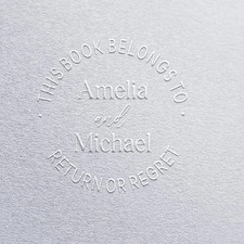From The Library Of Embosser Custom Book Embosser Stamp Ex Libris Seal Gift