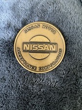 Vintage Nissan Motor Acceptance Corporation Large Coin / Paperweight