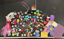 Barbie Doll House Accessories HUGE Lot Household,Dishes,Food,Rugs over 50 Pieces