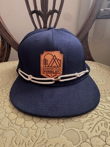 Findlay Hats Snapback Navy Hat Rope Detail