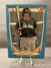 2014 Bowman Draft 1st -Justin Twine #DP41 Blue /399 Miami Marlins
