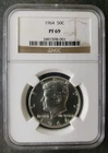 1964 Proof 50c Kennedy Silver Half Dollars NGC PF69