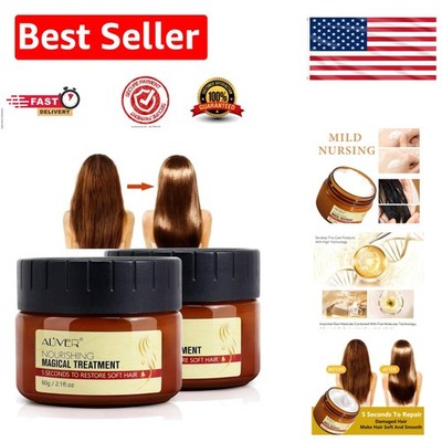 Advanced Keratin Oil Hair Treatment - 2pcs for Quick Hydration and Repair - 60ml