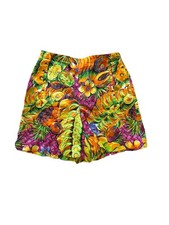 Vintage 1980s Laur l Colorful Fruit Patterned Bermuda Shorts