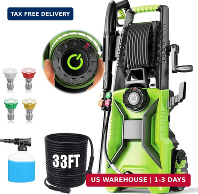 #ad 5000 PSI Adjustable Electric Pressure Washer 2026 New Power Washer Pressure Adj $269.98