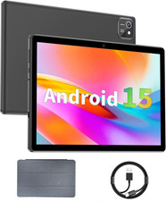 Tablet 10 Inch Android 15 Tablets, 12GB RAM 64GB ROM 1TB Expand, Quad-Core Proce