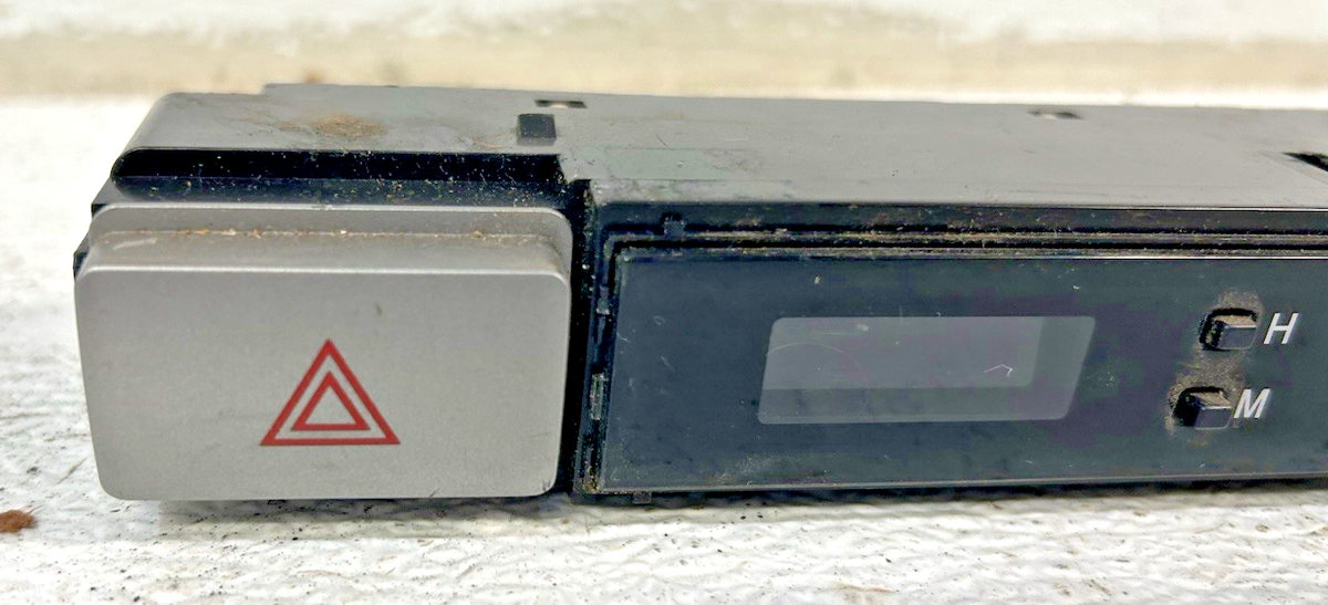 2005-2011 Toyota Tacoma dash mounted digital clock w hazard switch
