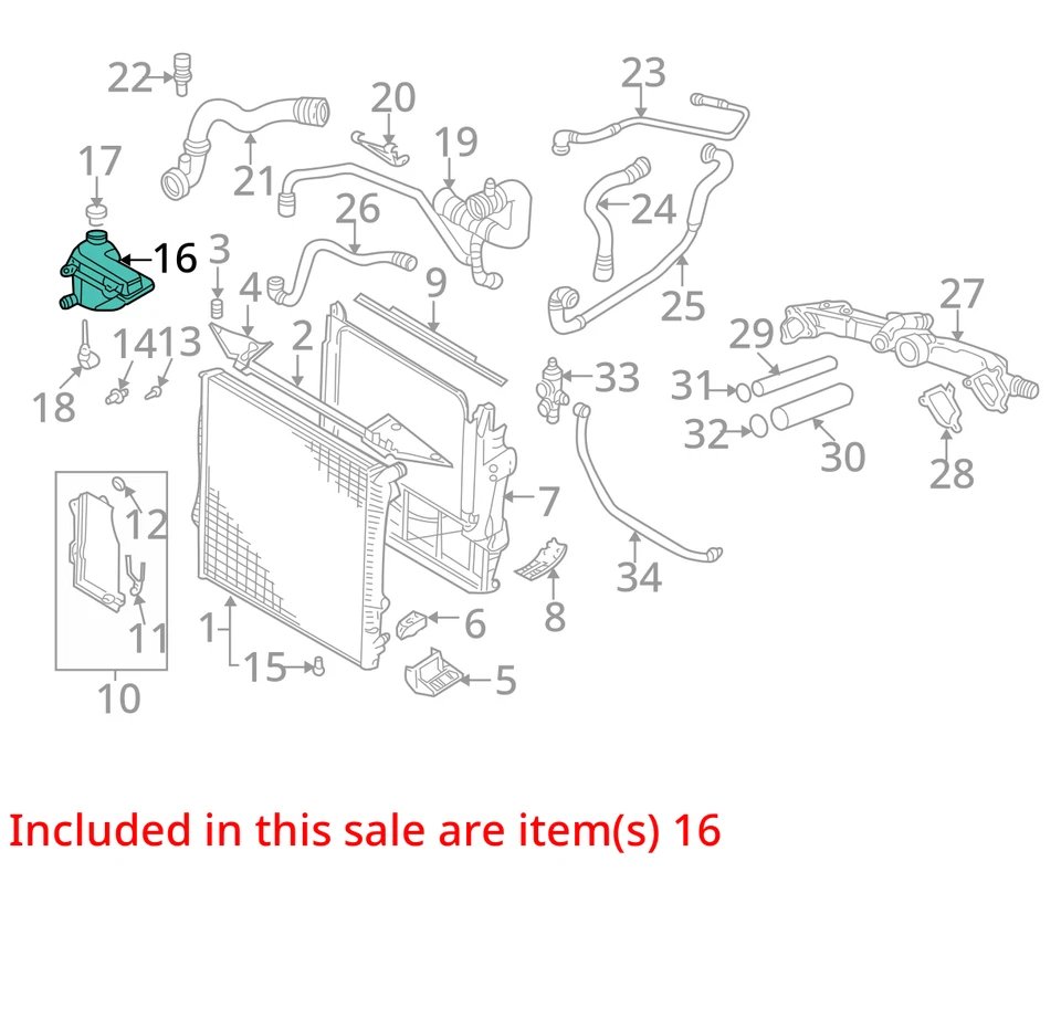 BMW X5 2001 botella de desbordamiento de refrigerante OEM 64 k millas - LKQ427949719 Foto 4 de 4
