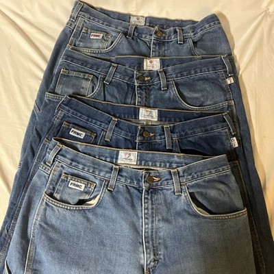 Lot Of 4 Tyndale FR Mens Carpenter Jeans Blue 36W 32L 36x32 USA Made ARC HRC 2