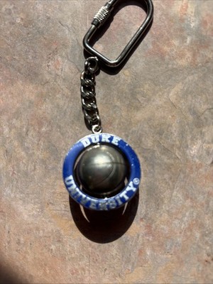 DUKE UNIVERSITY BASKETBALL SPINNER KEY CHAIN
