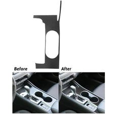 Carbon Fiber Central Console Storage Box Watercup Cover For Nissan Altima 19-23