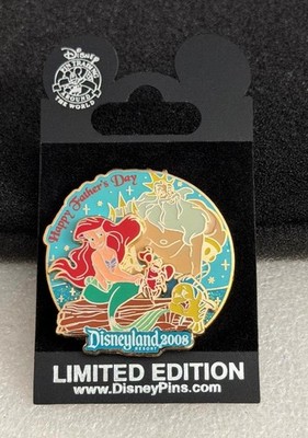Disney DLR The Little Mermaid Ariel & King Triton Happy Father's Day 2008 LE Pin
