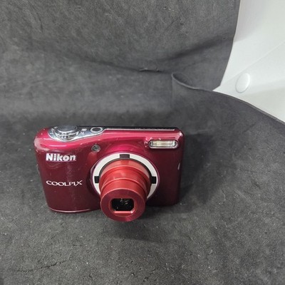 Nikon Coolpix L30 Digital Point and Shoot Camera 5x Zoom 20.1mp (Red)