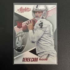 2014 PANINI ABSOLUTE #147 DEREK CARR SPECTRUM DIE-CUT RED RC OAKLAND RAIDERS