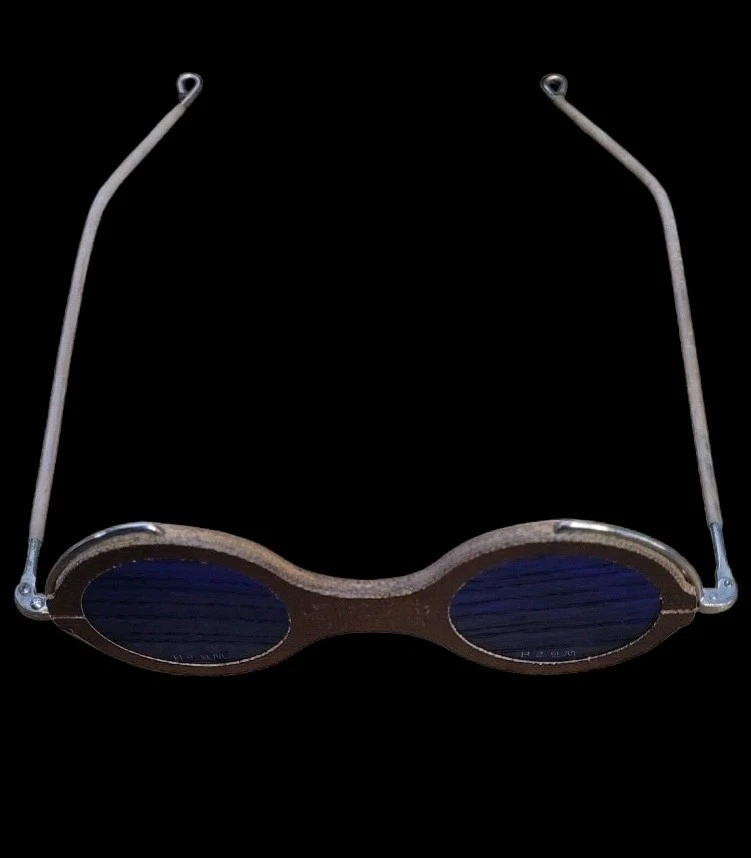 Gafas de seguridad antiguas para soldadura de vidrio para horno Wilson WB 2 H raras Steampunk nuevas de stock Foto 3 de 4