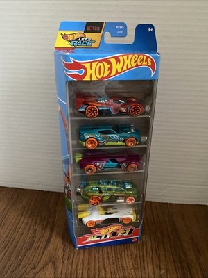 Mattel Hot Wheels Lets Race Netflix 5 Pack Hot Wheels Action New