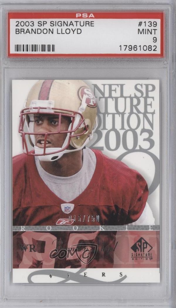Brandon Lloyd SP Signature #139 Base