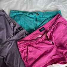 American Eagle Women  s Stretch Twill Chino Shorts Size 6 Mid Rise Bundle of 3