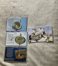 Disney Cast Member Exclusive Ornaments 2011, 2012, 2015 plus Mickey Mouse Bonus