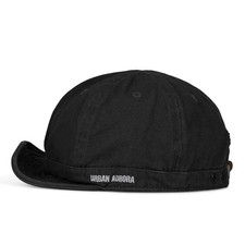 Stylish Short Brim Soft Cap Baseball Cap Trucker/Baseball One Size Dy06-black