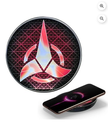 Star Trek Klingon Qi Wireless USB Fast Charger & Portable 5000mAh Power Bank