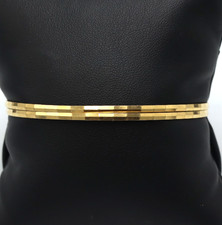 Due bracciali a cerchio rigidi in oro massiccio 18K vintage anni '60 Italia