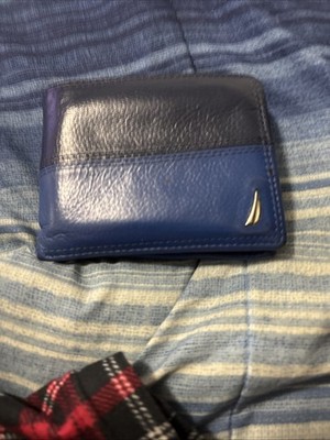Nautical Men s Pebble Leather Wallet with RFID Blocking