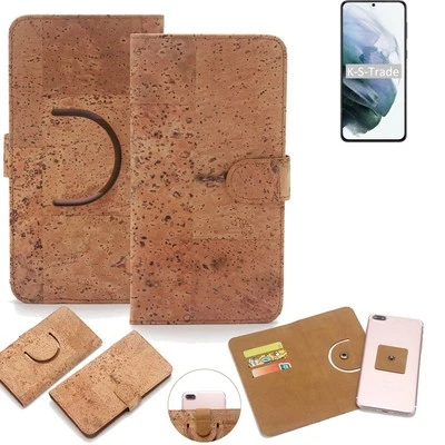 Pour Samsung Galaxy S21+ 5G Exynos Housse liège étui protection Case Flip Cove - Photo 1/4