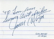James C. Dozier- Signed Index Card (MOH)