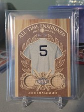 Joe Dimaggio 2025 Leaf Lumber All-Time Enshrined Dual Game Used Bats 6/20 AE-35