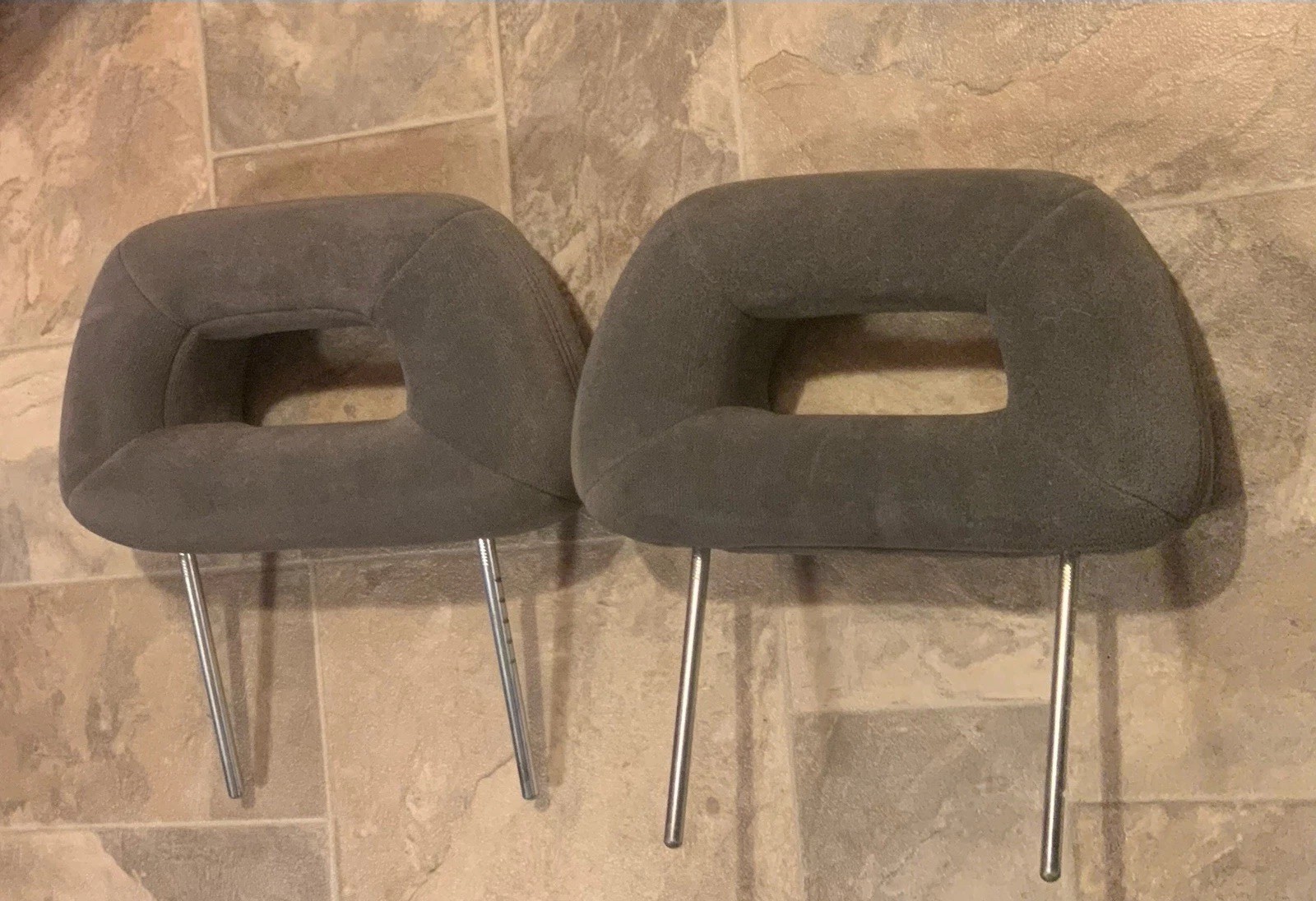 Factory OEM Ford Escort GT Removal HALO Headrests Gray Very Nice & RARE LH RH 88