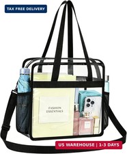 Clear Bag for Stadium Events 12 6 12 Clear Tote Bag for Concert,Sport,Festival