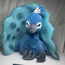 Large Glitter Detailed Peacock 24" SOFT Plush, Stuffed Animal