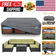 Patio Furniture Covers Waterproof, Anti-UV Tear-Resistant 500D Heavy Duty 7-1...