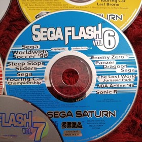 Sega Saturn Demo Disks Sega Flash  1  2 3 4 5 6 7 bundle of discs in case