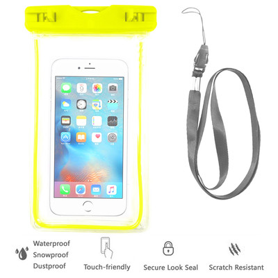 Green Waterproof Case Cell Phone Dry Bag+Strap-iPhone X
