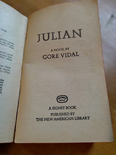 Julian by Gore Vidal 1965 1st printing - Picture 4 of 10