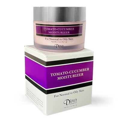 Dinur Cosmetics Tomato Cucumber Moisturizer 2 Oz, Hydrating Face Moisturizer wit