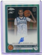 2022-23 Topps Chrome OTE ROB DILLINGHAM #CA-RD1 AQUA TEAL REFRACTOR AUTO 15/99