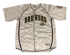 Milwaukee Brewers Home Baseball Jersey MLB White XL