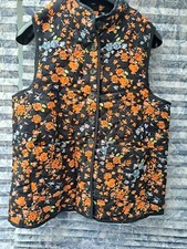 Ichi Ladies Viscose Floral Sleeveless Coat - Size 38 New With Tags Rrp £64.99